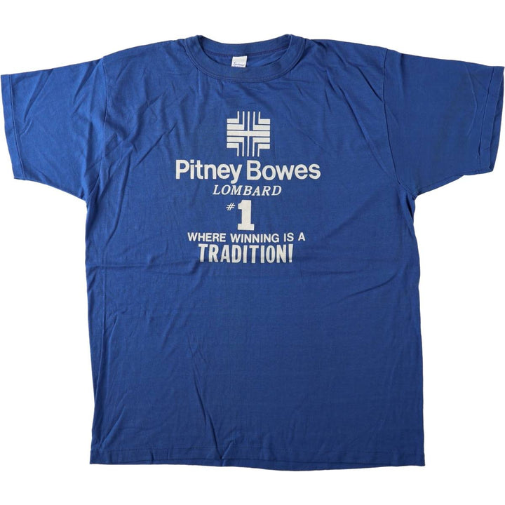 ~90'S Sportswear Advertising Print T-Shirt, Men's XXL equivalent, Vintage polyester blue type Vintage Second Hand