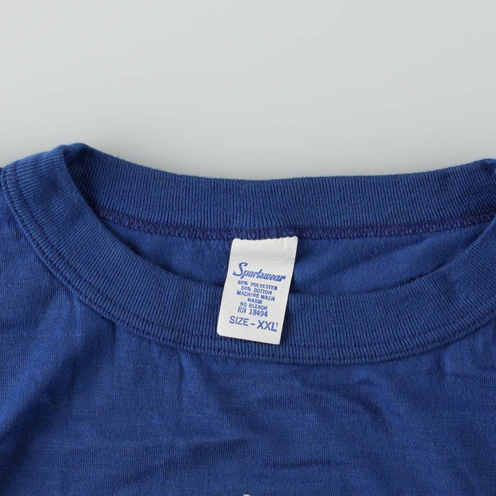 ~90'S Sportswear Advertising Print T-Shirt, Men's XXL equivalent, Vintage polyester blue type Vintage Second Hand