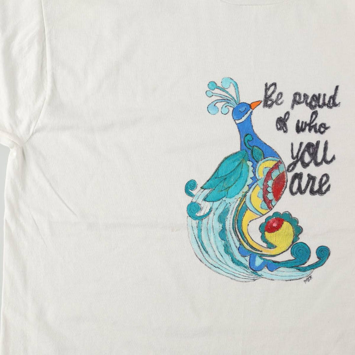 90'S Fruit of the Loom Best Message Print T-Shirt Made in USA Men's XL Vintage cotton white type Vintage Second Hand