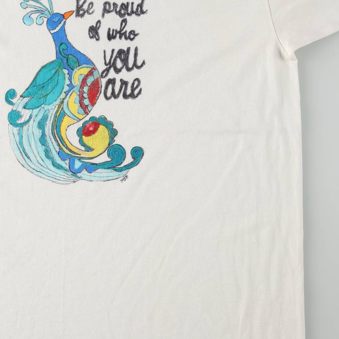 90'S Fruit of the Loom Best Message Print T-Shirt Made in USA Men's XL Vintage cotton white type Vintage Second Hand