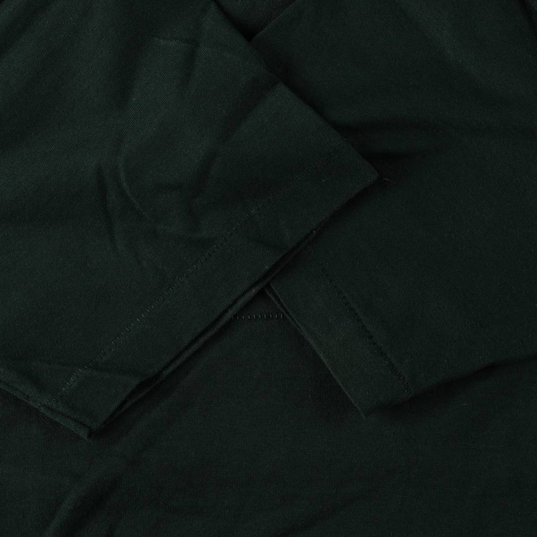 90'S Fruit of the Loom Best Printed T-shirt, Made in USA, Men's L size, Vintage cotton Green type dark green Vintage Second Hand