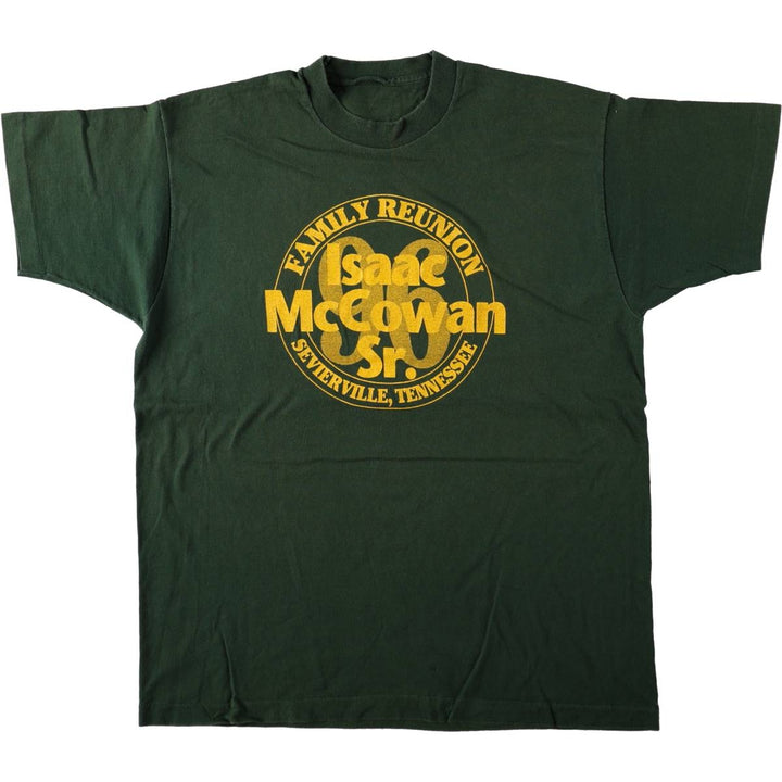 Vintage printed T-shirt from the 1990s, equivalent to men's size L. unclear Green type dark green Vintage Second Hand