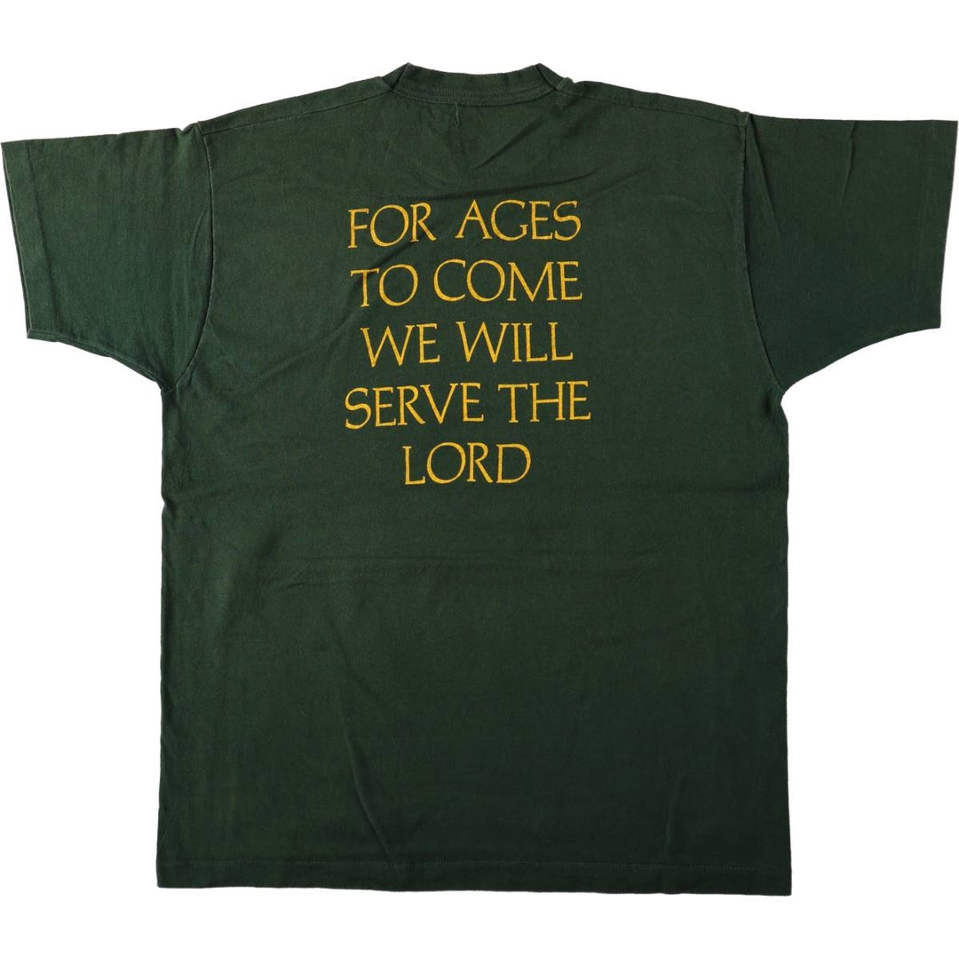 Vintage printed T-shirt from the 1990s, equivalent to men's size L. unclear Green type dark green Vintage Second Hand