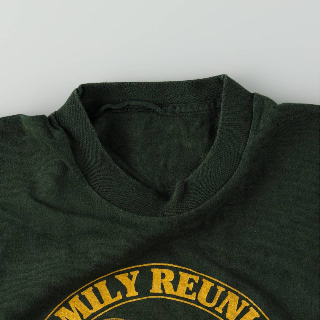 Vintage printed T-shirt from the 1990s, equivalent to men's size L. unclear Green type dark green Vintage Second Hand
