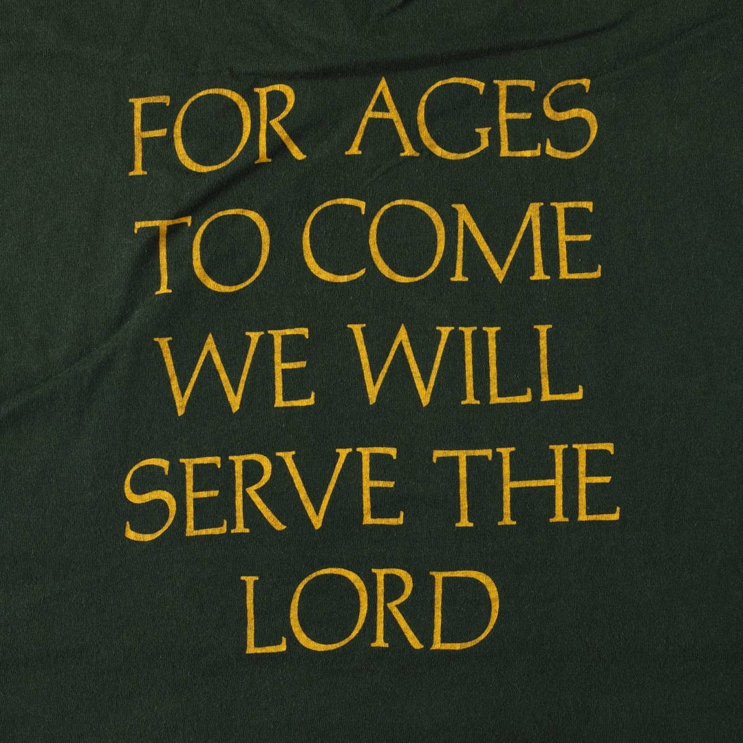 Vintage printed T-shirt from the 1990s, equivalent to men's size L. unclear Green type dark green Vintage Second Hand