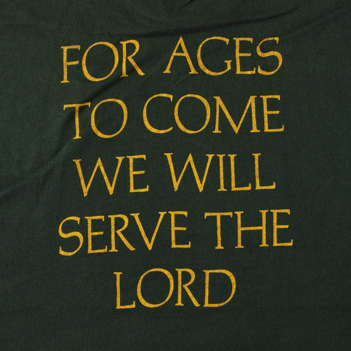 Vintage printed T-shirt from the 1990s, equivalent to men's size L. unclear Green type dark green Vintage Second Hand