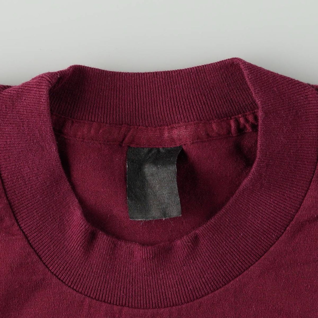 ~90'S Vintage Printed T-shirt, Men's M size unclear Red type red-purple Vintage Second Hand