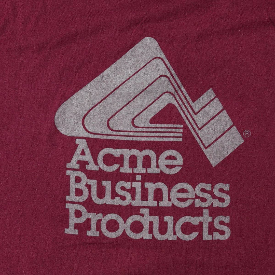 ~90'S Vintage Printed T-shirt, Men's M size unclear Red type red-purple Vintage Second Hand