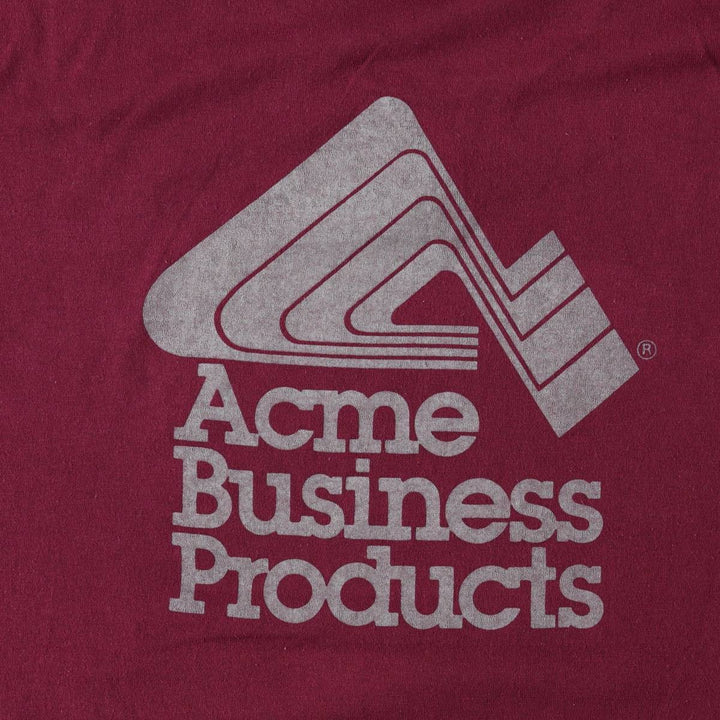 ~90'S Vintage Printed T-shirt, Men's M size unclear Red type red-purple Vintage Second Hand