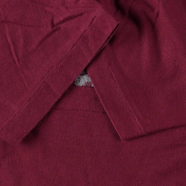 ~90'S Vintage Printed T-shirt, Men's M size unclear Red type red-purple Vintage Second Hand