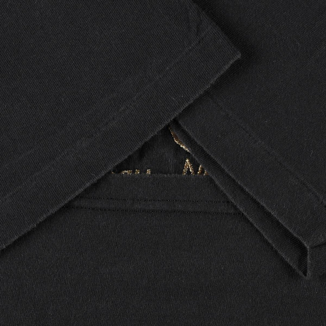 2000'S Hanes Heavyweight Embroidered T-Shirt, Men's Size L (approx.) cotton black type Vintage Second Hand