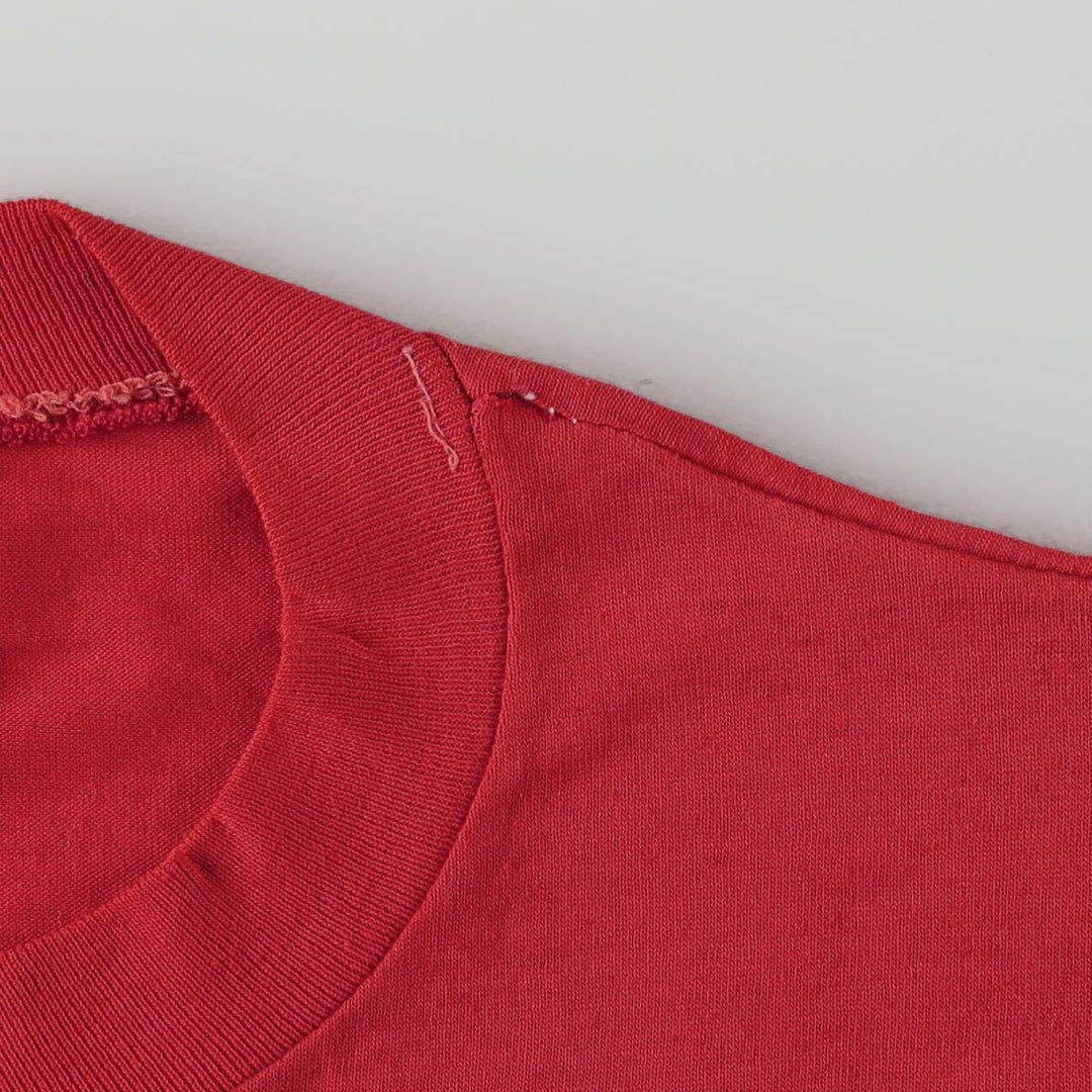 80'S Jerzees by RUSSEL Print T-Shirt, Made in USA, Men's Size L (approx.), Vintage cotton red type Vintage Second Hand