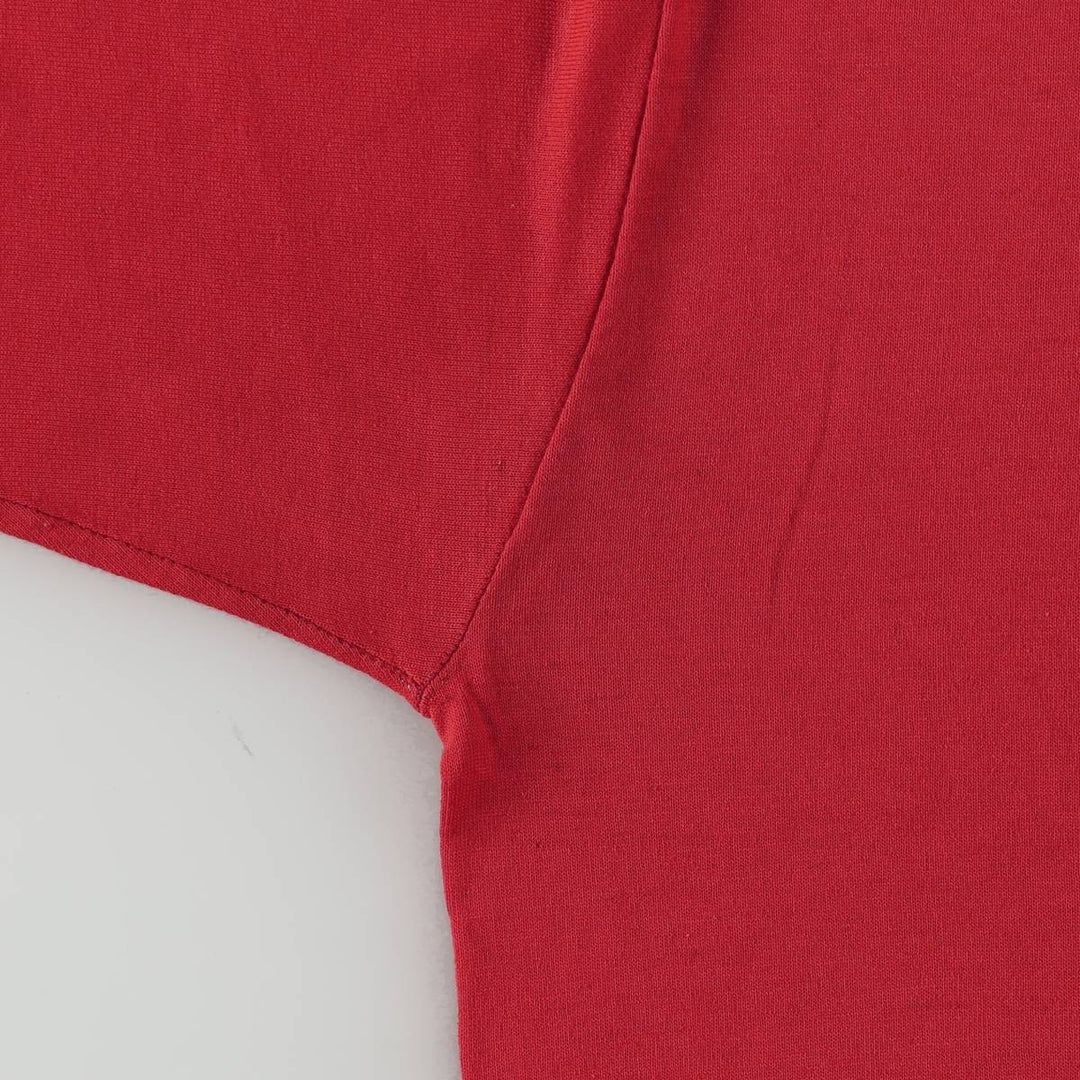 80'S Jerzees by RUSSEL Print T-Shirt, Made in USA, Men's Size L (approx.), Vintage cotton red type Vintage Second Hand