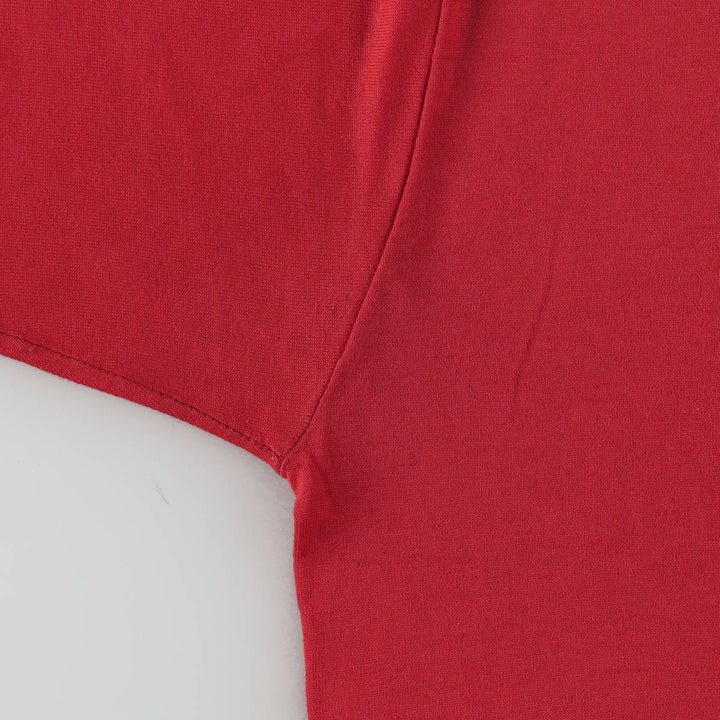 80'S Jerzees by RUSSEL Print T-Shirt, Made in USA, Men's Size L (approx.), Vintage cotton red type Vintage Second Hand