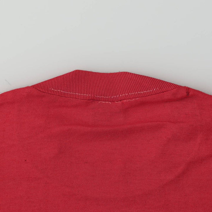 80'S Jerzees by RUSSEL Print T-Shirt, Made in USA, Men's Size L (approx.), Vintage cotton red type Vintage Second Hand