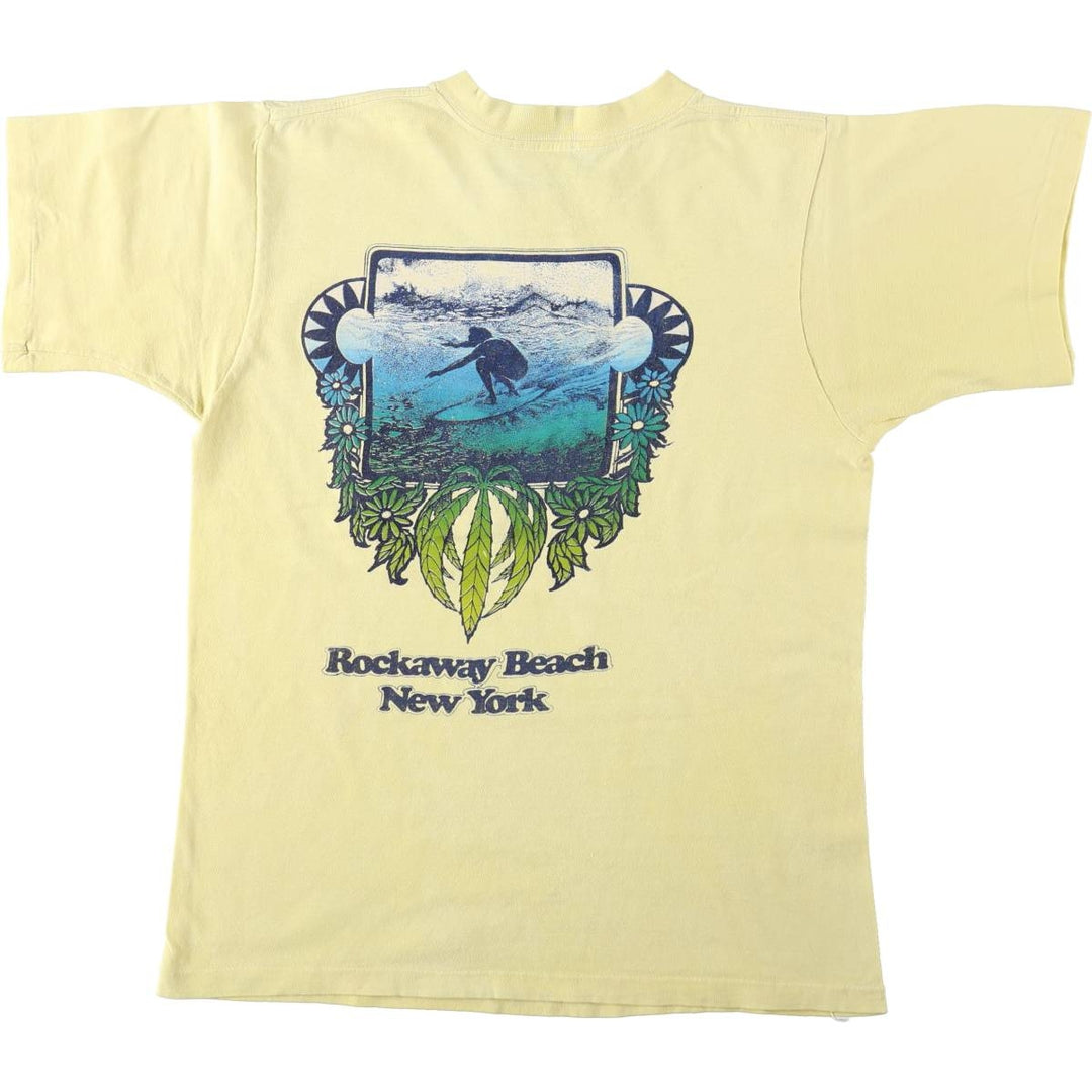 90'S California T-Shirts Printed T-Shirt, Men's Size S (Equivalent), Vintage unclear yellow type Vintage Second Hand