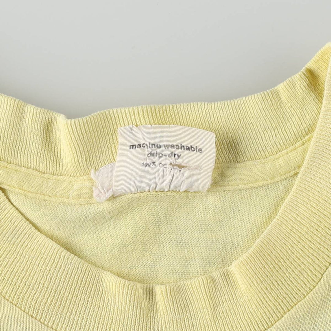 90'S California T-Shirts Printed T-Shirt, Men's Size S (Equivalent), Vintage unclear yellow type Vintage Second Hand