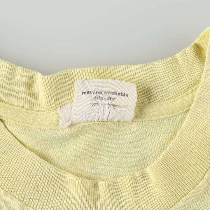 90'S California T-Shirts Printed T-Shirt, Men's Size S (Equivalent), Vintage unclear yellow type Vintage Second Hand