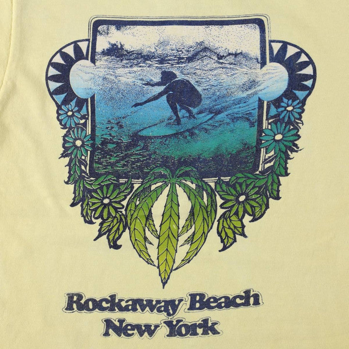 90'S California T-Shirts Printed T-Shirt, Men's Size S (Equivalent), Vintage unclear yellow type Vintage Second Hand
