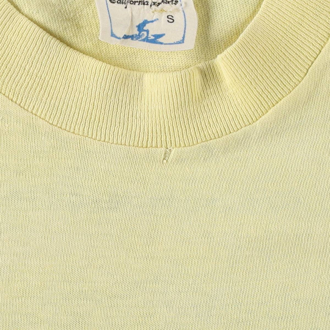 90'S California T-Shirts Printed T-Shirt, Men's Size S (Equivalent), Vintage unclear yellow type Vintage Second Hand