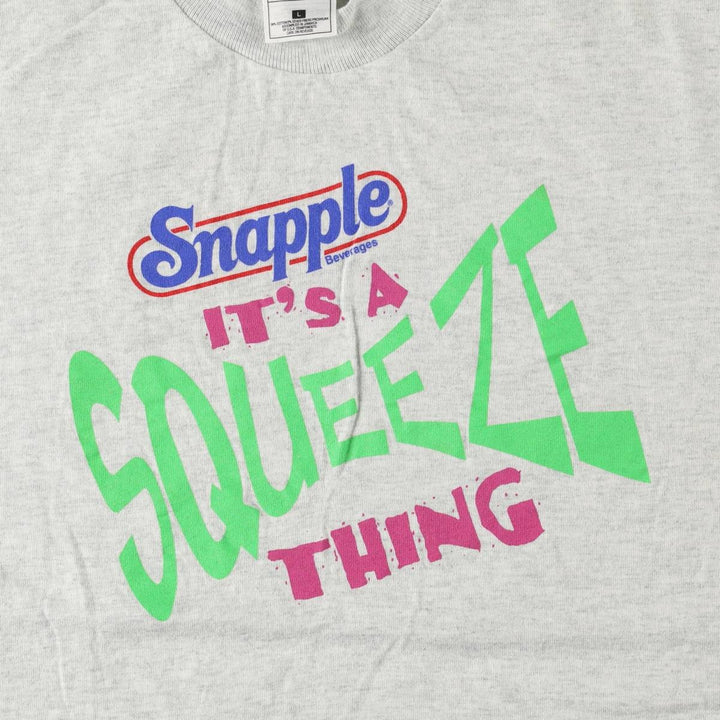 90'S Fruit of the Loom Heavy Cotton Print T-Shirt, Men's Size L (approx.), Vintage cotton pale white type Vintage Second Hand