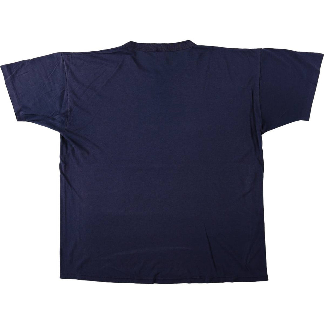 Vintage 90'S Russell print T-shirt, Made in USA, Men's XL cotton navy blue type Vintage Second Hand