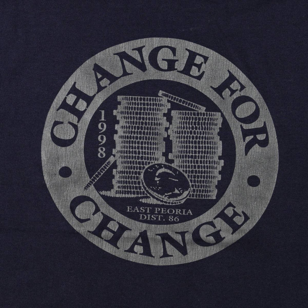 Vintage 90'S Russell print T-shirt, Made in USA, Men's XL cotton navy blue type Vintage Second Hand