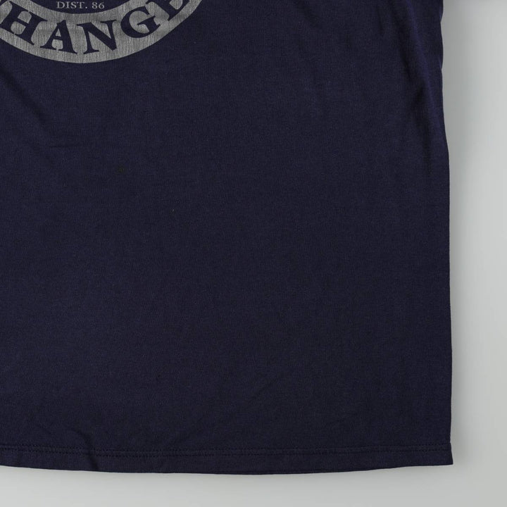 Vintage 90'S Russell print T-shirt, Made in USA, Men's XL cotton navy blue type Vintage Second Hand