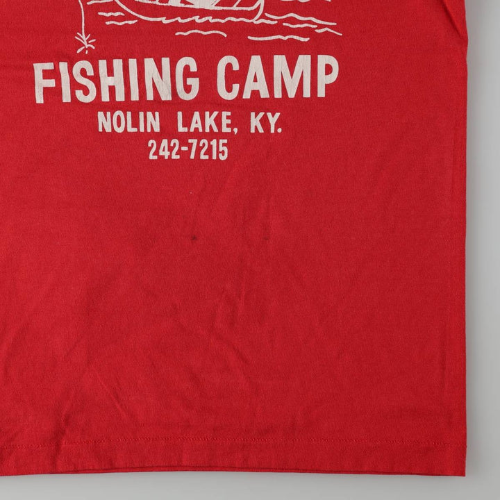90'S Screen Stars Best Printed T-shirt Made in USA Men's L Vintage cotton red type Vintage Second Hand