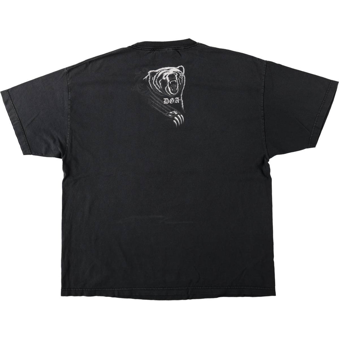 DGA Virgin Mary and Jesus Christ Print T-Shirt, Men's XXL (approx.) cotton black type Vintage Second Hand