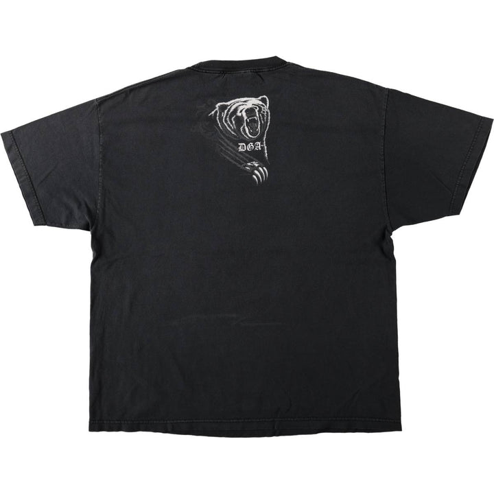 DGA Virgin Mary and Jesus Christ Print T-Shirt, Men's XXL (approx.) cotton black type Vintage Second Hand