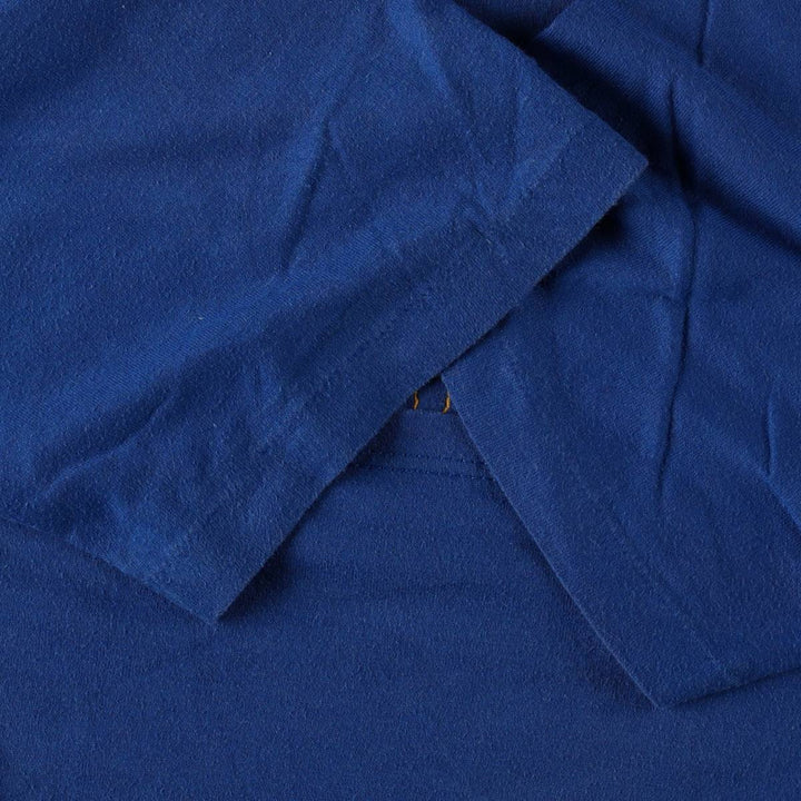 Vintage 80s-90'S Jerzees Printed T-Shirt, Made in USA, Men's XL cotton blue type Vintage Second Hand