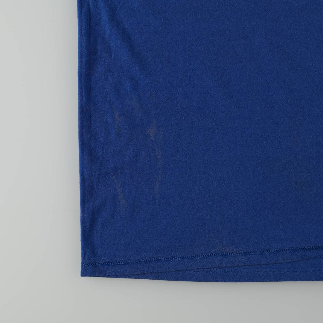 Vintage 80s-90'S Jerzees Printed T-Shirt, Made in USA, Men's XL cotton blue type Vintage Second Hand