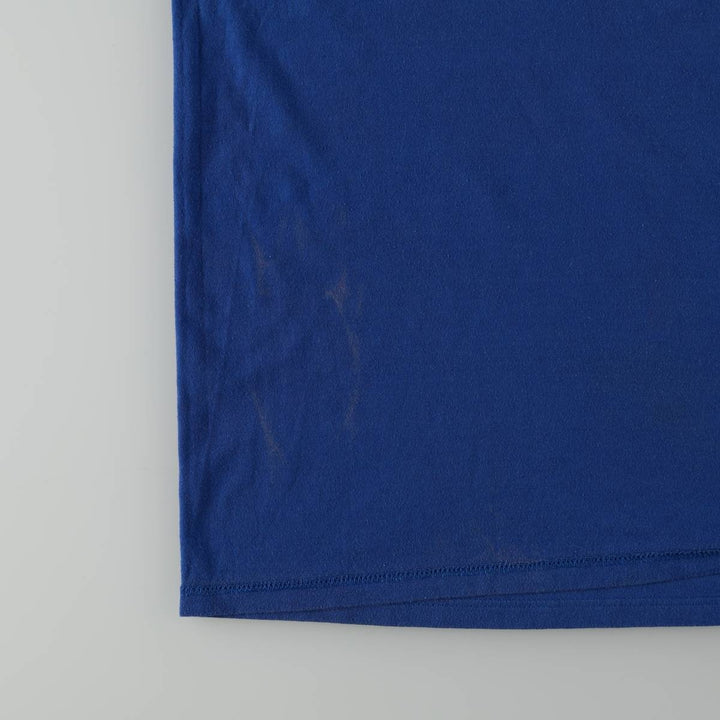 Vintage 80s-90'S Jerzees Printed T-Shirt, Made in USA, Men's XL cotton blue type Vintage Second Hand