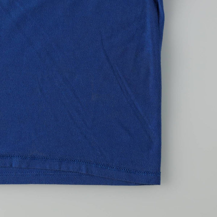 Vintage 80s-90'S Jerzees Printed T-Shirt, Made in USA, Men's XL cotton blue type Vintage Second Hand