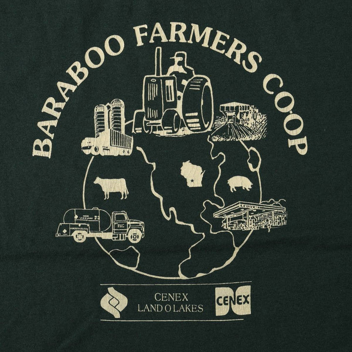 90'S Fruit of the Loom Best Printed T-shirt, Made in USA, Men's XL, Vintage cotton green type Vintage Second Hand
