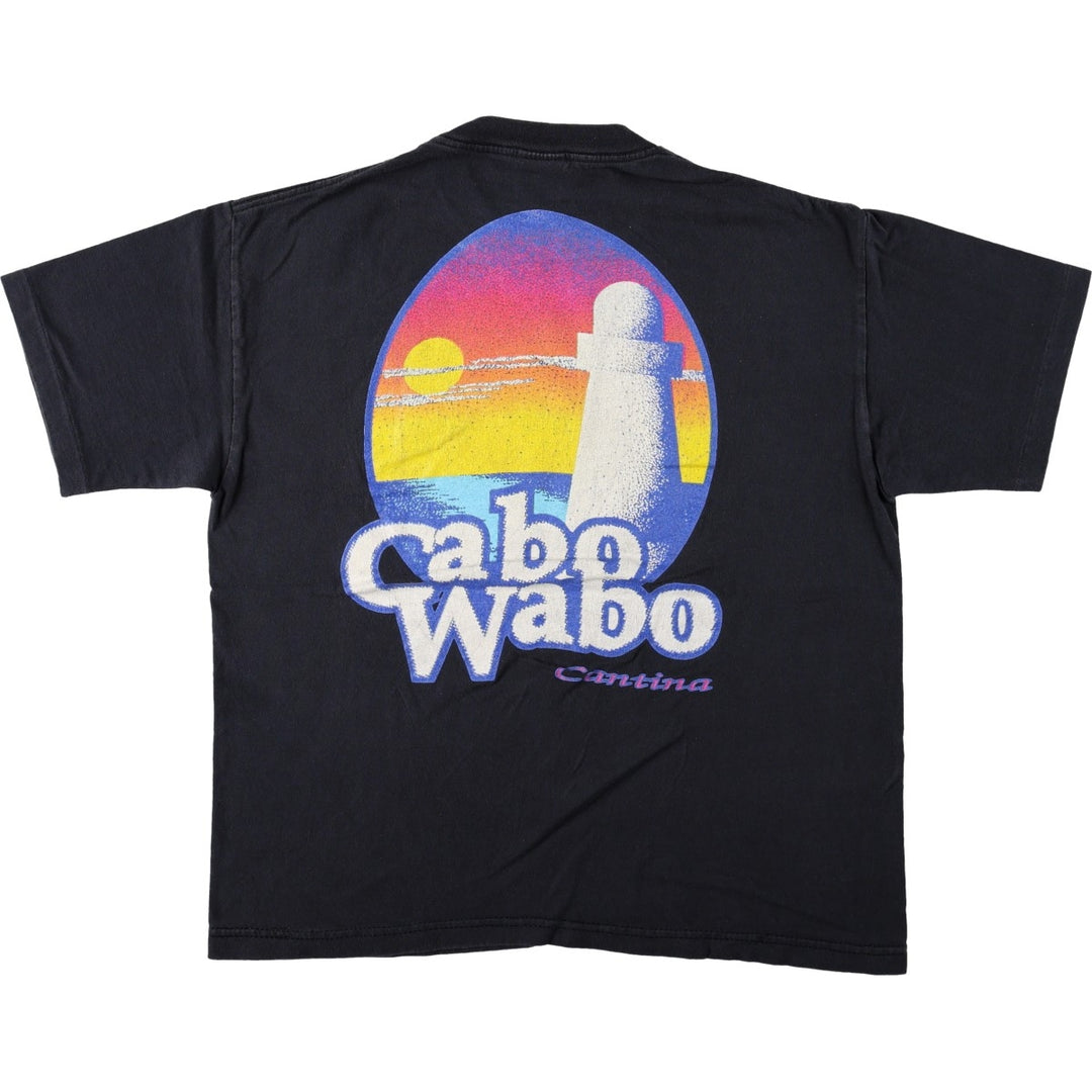 90'S WILD OATS Advertising T-Shirt, Made in USA, Men's Size L (Equivalent), Vintage cotton black type Vintage Second Hand