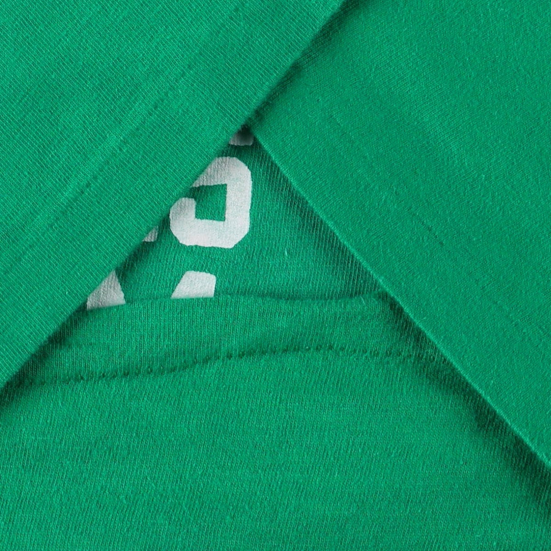 80'S Hanes BEEFY-T Print T-Shirt, Made in USA, Men's XL equivalent, Vintage cotton green type Vintage Second Hand