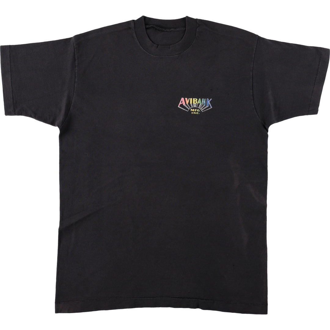 Printed T-shirt, men's size XL unclear black type Vintage Second Hand