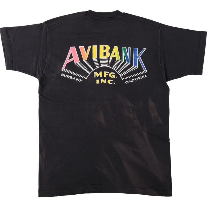 Printed T-shirt, men's size XL unclear black type Vintage Second Hand