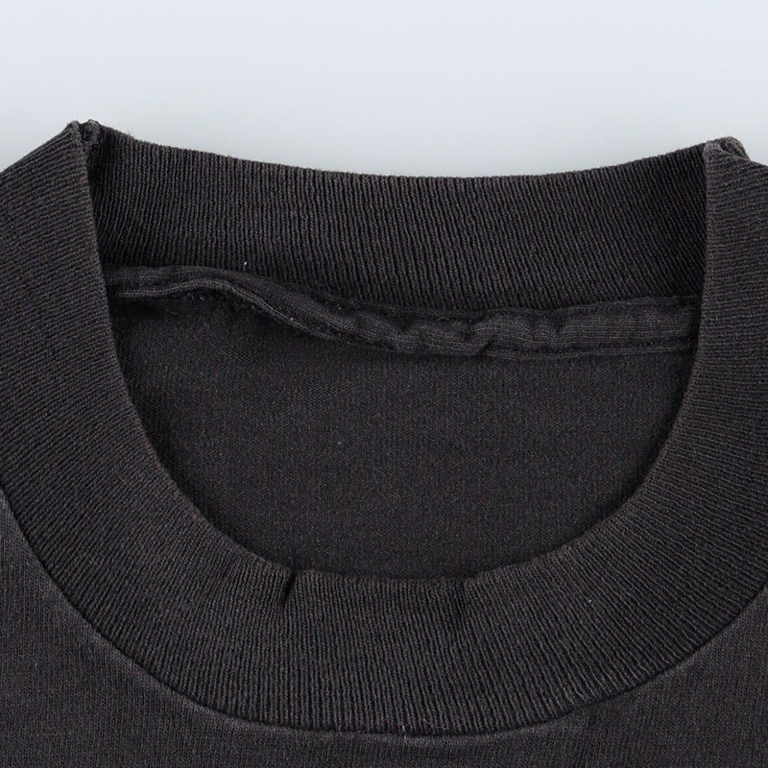 Printed T-shirt, men's size XL unclear black type Vintage Second Hand