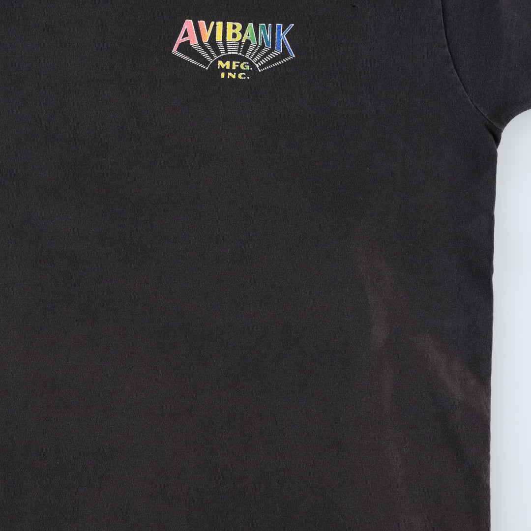 Printed T-shirt, men's size XL unclear black type Vintage Second Hand