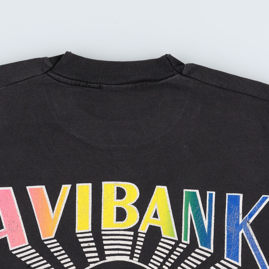 Printed T-shirt, men's size XL unclear black type Vintage Second Hand