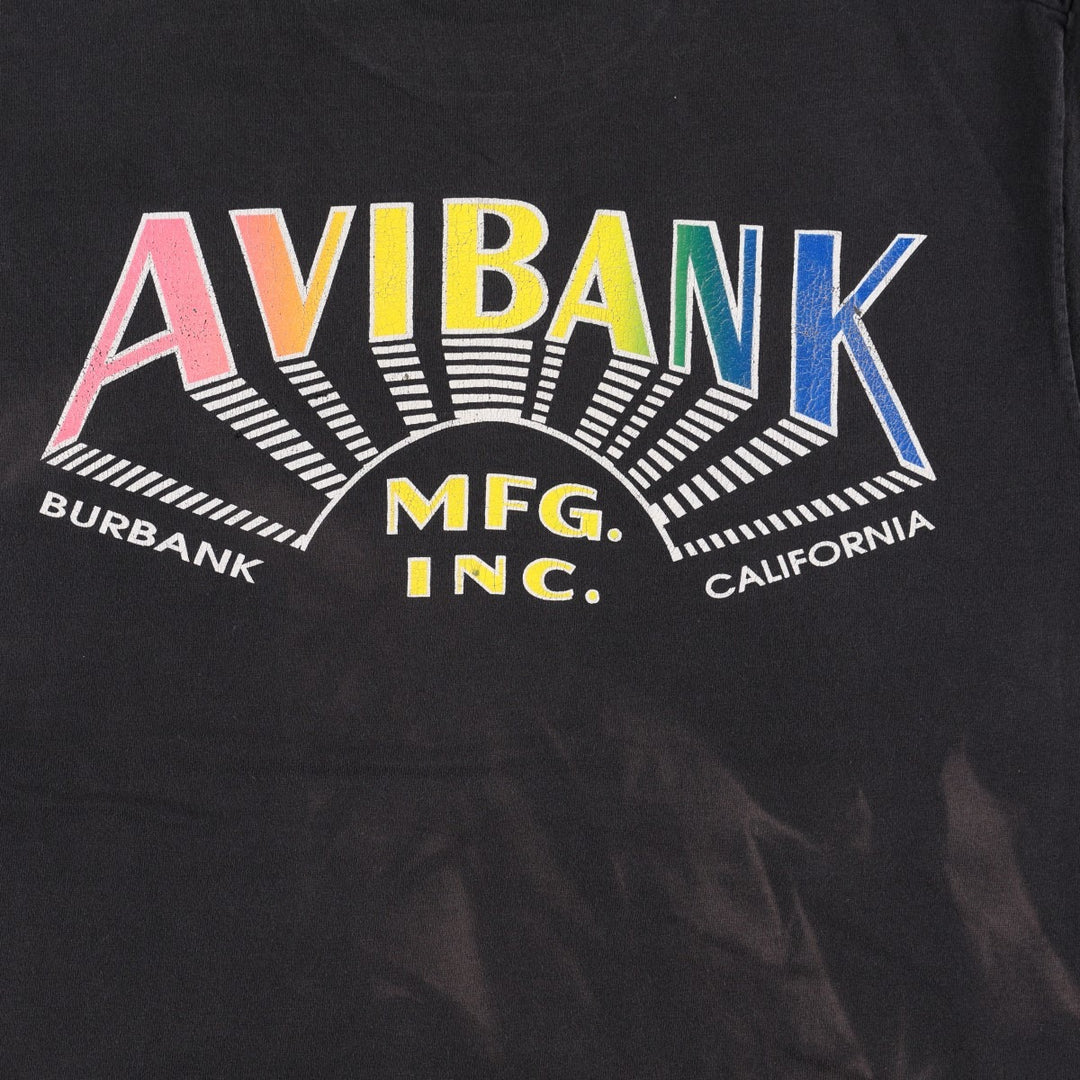 Printed T-shirt, men's size XL unclear black type Vintage Second Hand