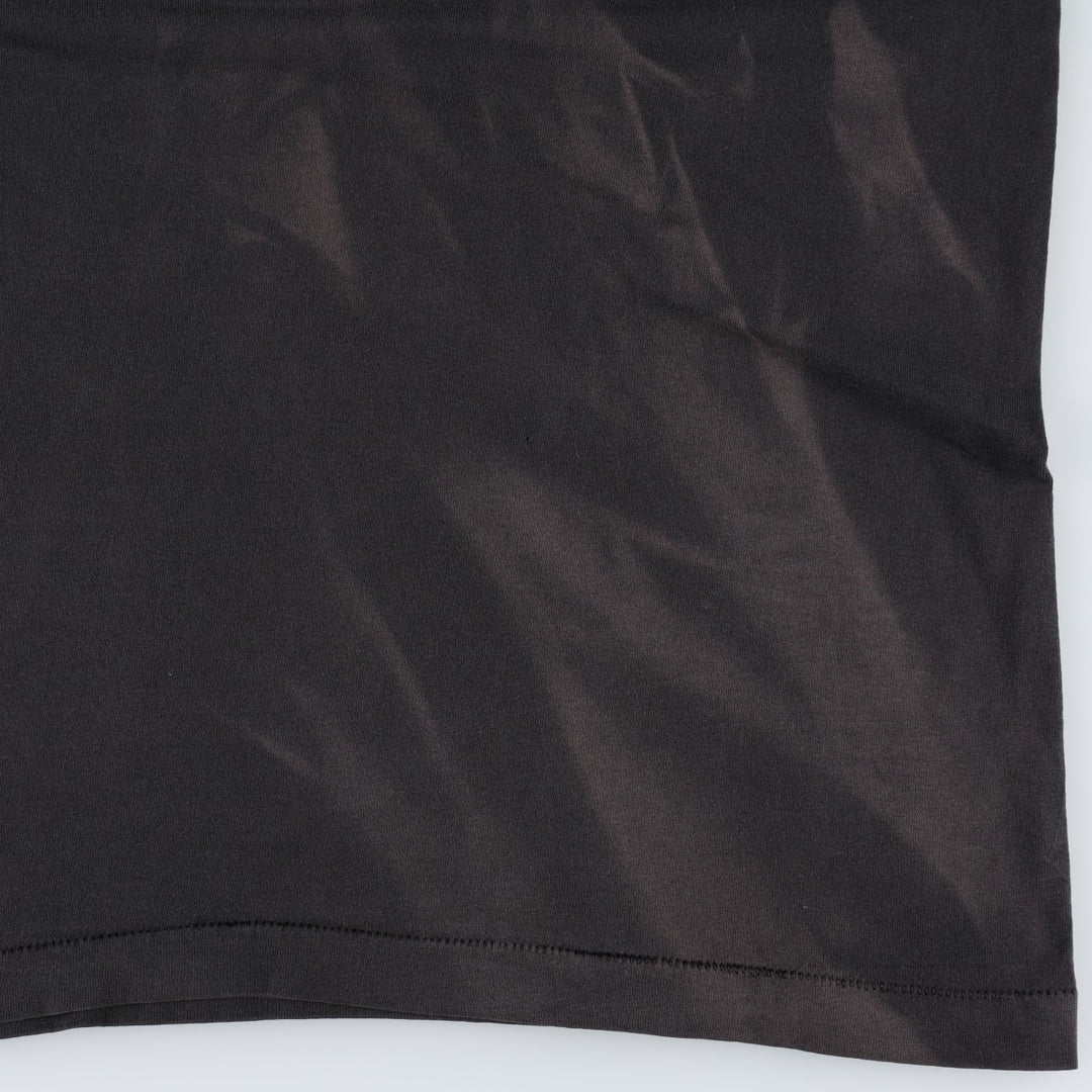 Printed T-shirt, men's size XL unclear black type Vintage Second Hand