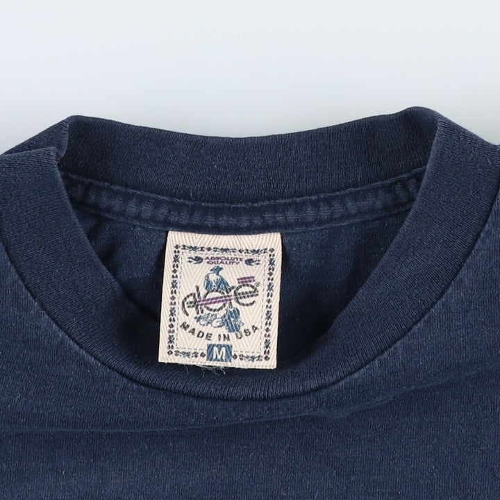 90'S Alore IBEW Electric Workers' Union Print T-Shirt, Made in USA, Men's Size M (approx.), Vintage cotton navy blue type Vintage Second Hand