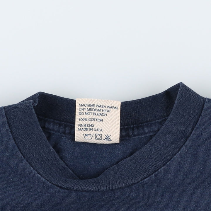 90'S Alore IBEW Electric Workers' Union Print T-Shirt, Made in USA, Men's Size M (approx.), Vintage cotton navy blue type Vintage Second Hand