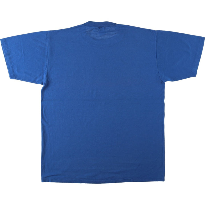 80s-90'S Jerzees Message Print T-Shirt, Made in USA, Men's XL (approx.), Vintage cotton blue type Vintage Second Hand