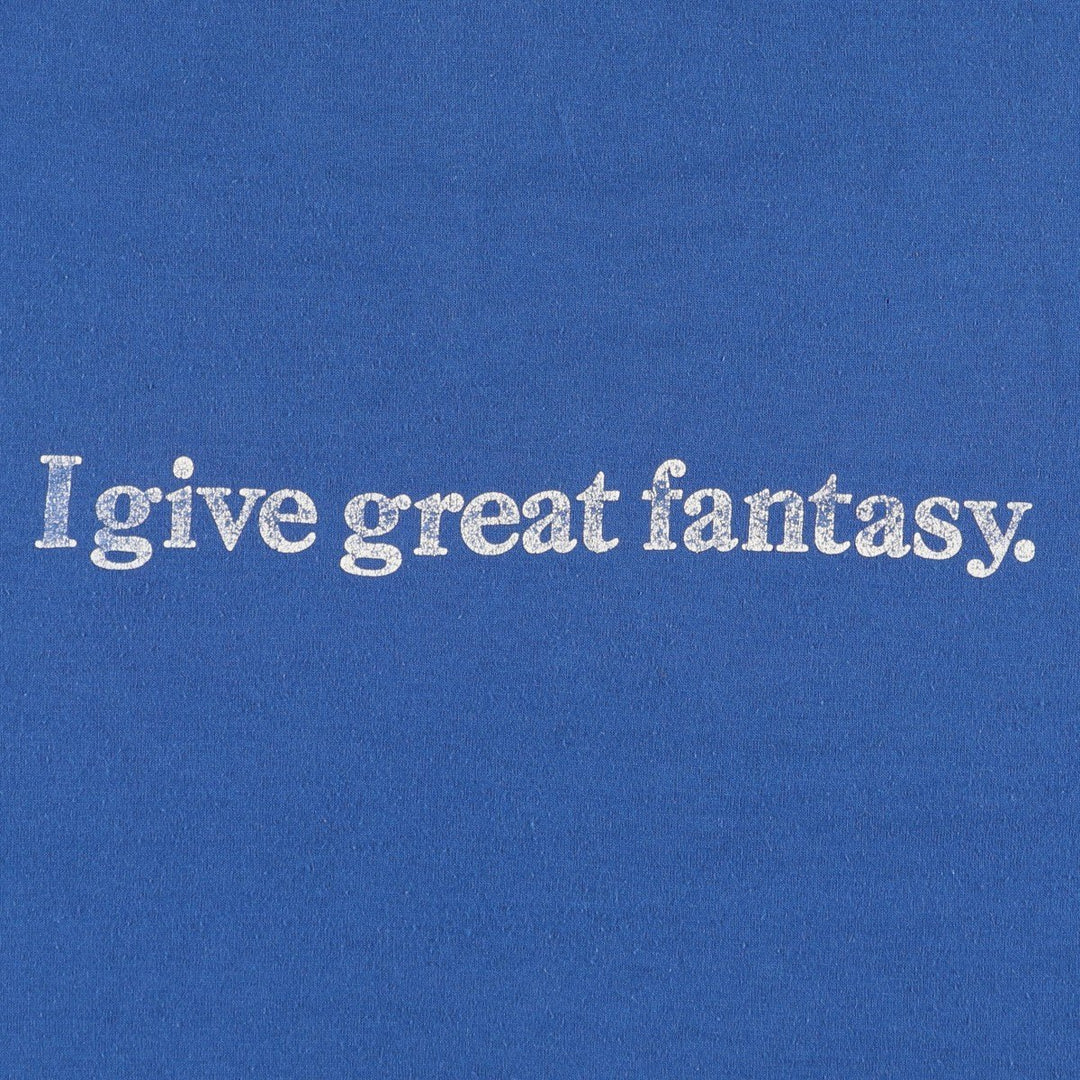 80s-90'S Jerzees Message Print T-Shirt, Made in USA, Men's XL (approx.), Vintage cotton blue type Vintage Second Hand
