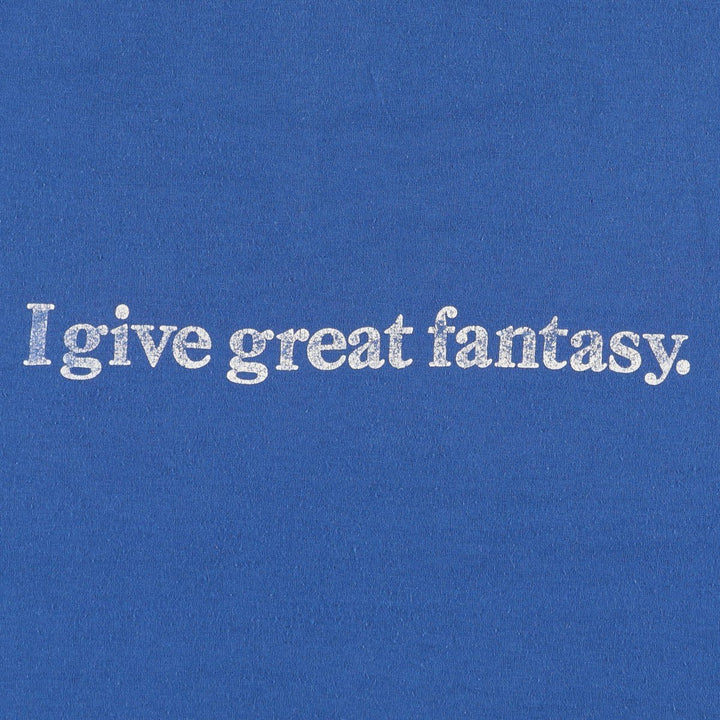 80s-90'S Jerzees Message Print T-Shirt, Made in USA, Men's XL (approx.), Vintage cotton blue type Vintage Second Hand